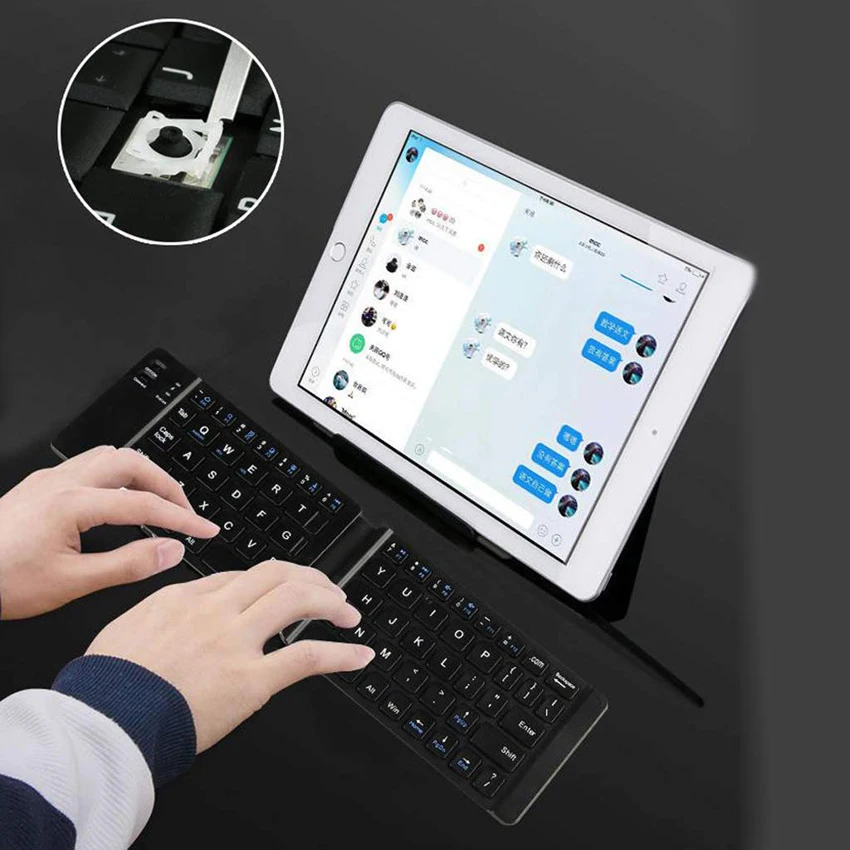 
Factory Direct Sales Customized Layout Mini Wireless Hebrew Keyboard for Windows iOS Android 