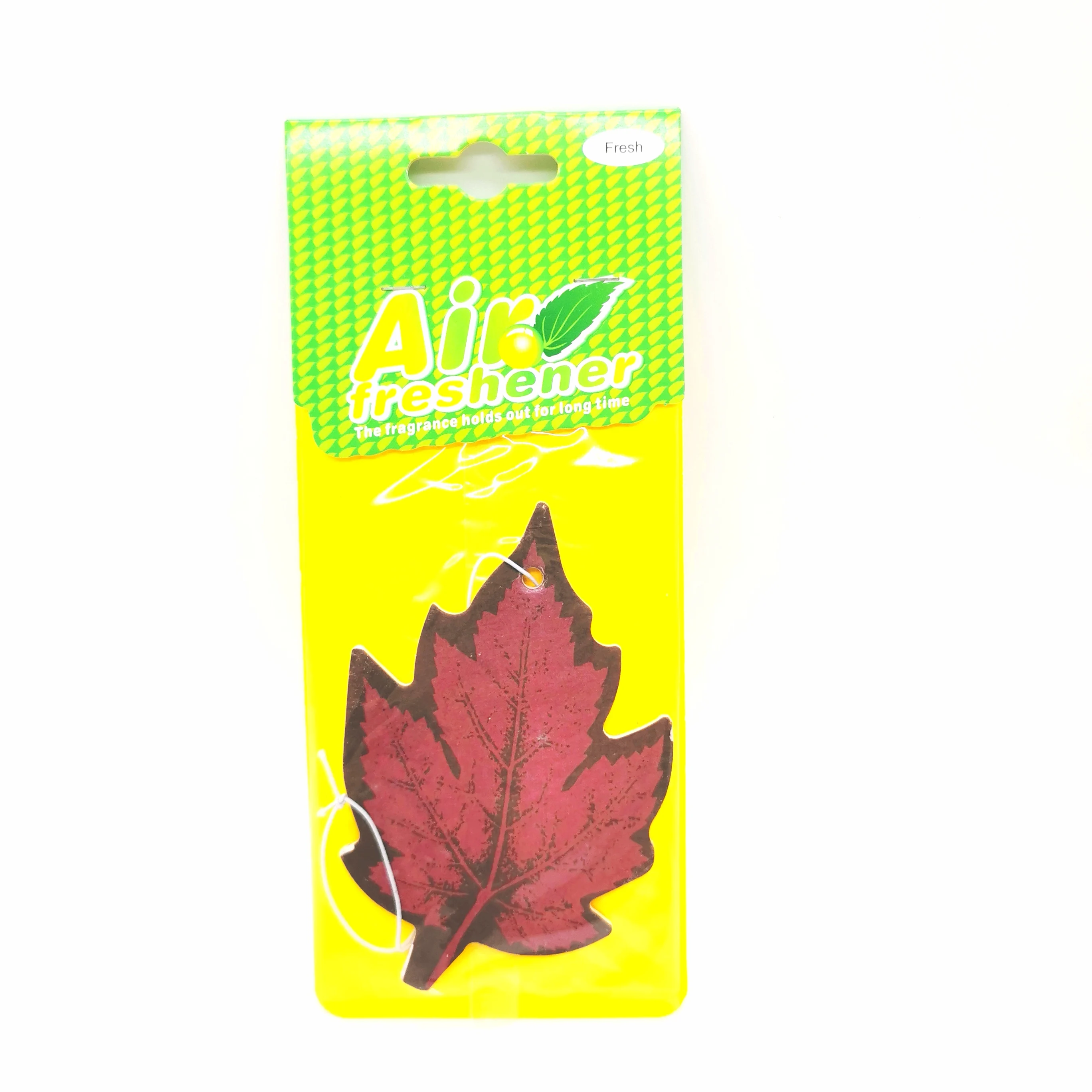 2022 New Products Scented Leaf Shape Hanging Car Scented Paper
