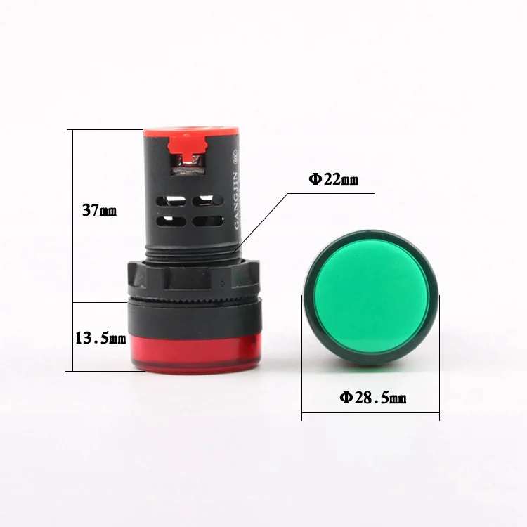 Electrical Warning 6V12V24V220V380V LED Indicator Lamp  AD16-22DS 220 volt led indicator lights