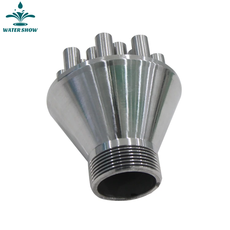 7M Height Straight Spray Fountain Nozzle Types 1.5Inch Cluster Fountain Nozzle