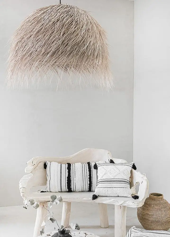 Nordic style Moroccan black and white fringed pillowcase rest assured 45*45CM pillow sofa backrest factory cheap custom pillow