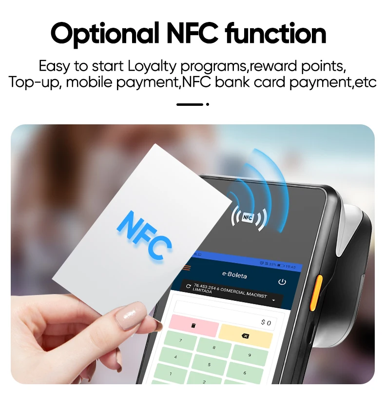 FYJ F1-P1 5.5' 2+32G Mobile Wifi Pos Printer Card Reader Payment Handheld Pos Terminal Bus Ticket Pos Systems For Supermarket