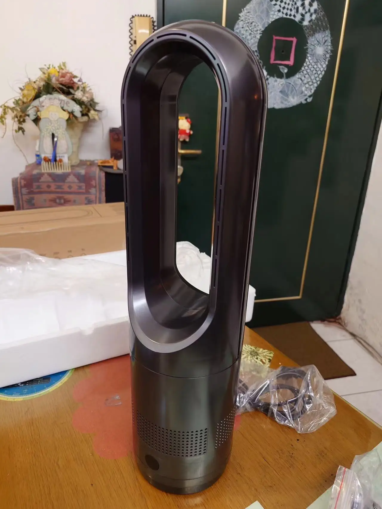 Cooling Leafless Electric Natural Wind Bladeless Cooling Floor Fan Cold Wind Hot Wind Air Purification remote control