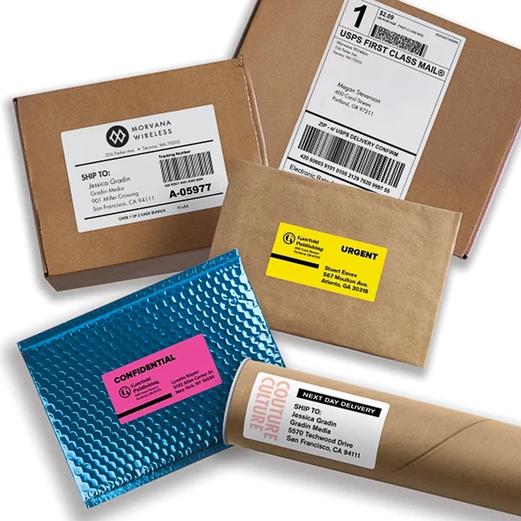 Makeup color adhesive bottle woven private 8.5 x 5.5 custom thermal label 4x6 shipping labels for amazon