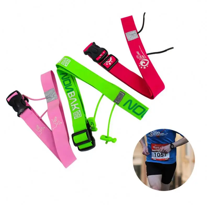 С печатью 2,5 см пользовательский швейный гелевый держатель для бега гоночный ремень