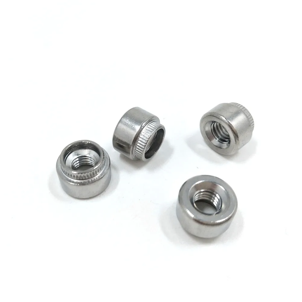 stainless steel PEM standard Z, ZS, NZ, NZS Knurled Head Self Clinching press fit nuts