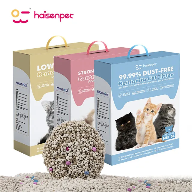 High Quality Fast Delivery Strong Clumping Low Dust Eco Friendly Bentonite Cat Litter
