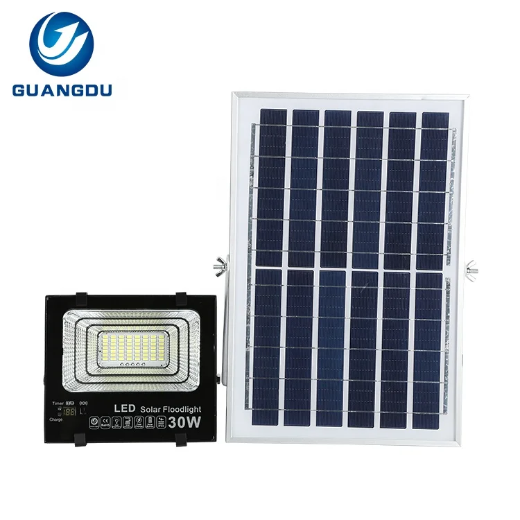 Battery Display Smd Aluminum Ip67 Waterproof Outdoor 30w 50w 100w 150w 200w 300w 400w 500w 1000w Solar Led Flood Light