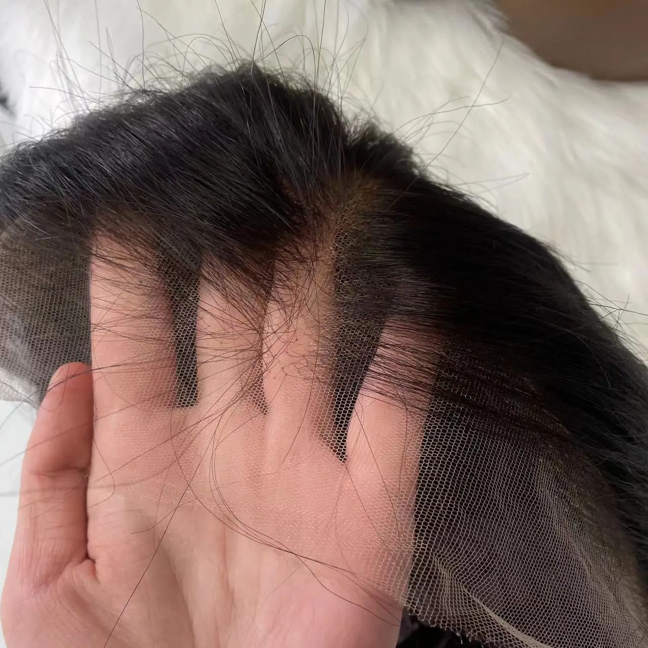 Amara best quality double drawn bone straight bob wig from vietnam bleach knot and HD frontal lace 100%human raw hair wig