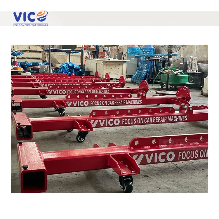 VICO 3.5 Ton Tension Car Frame Puller, Body Repair Equipment with Swivel Post, Hydraulic Foot Pump and Pulling Clamp Set #VF2000