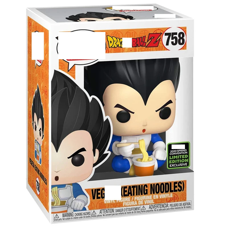 Фигурка Вегета Funko Pop Dragon Ball Z едящая лапша коллекционные игрушки
