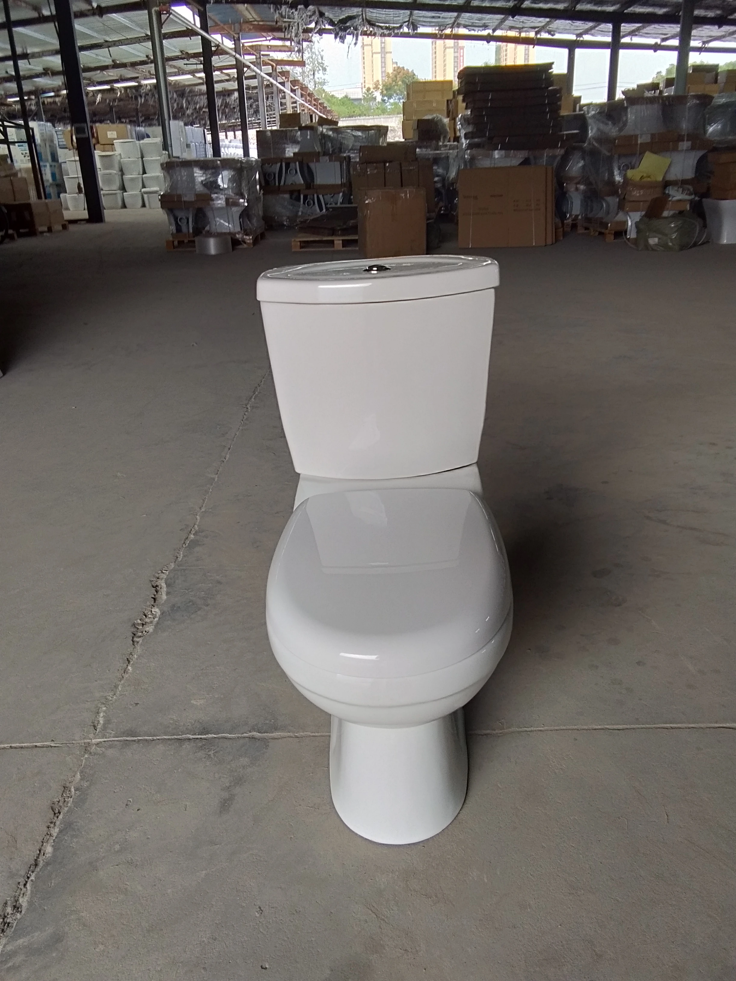 Popular washdown two piece toilets and wash hand sinks with pedestal p trap toilet and sink sanitary ware suite