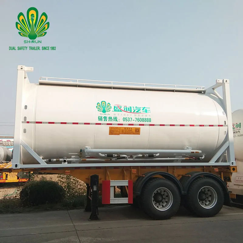 China Factory Price ASME 20ft T75 T50 Cryogenic Liquid Gas Oxgen Nitrogen Helium Storage ISO Tank Container