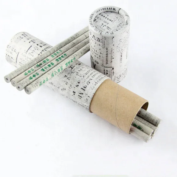 DASHENG Eco Friendly Pencil Recycled Newspaper Pencil Set for Students