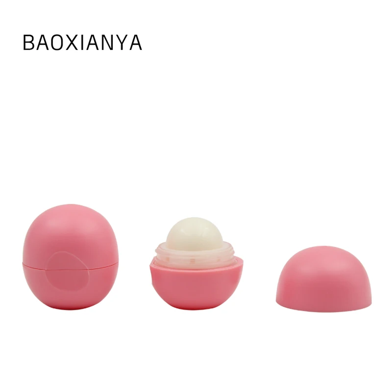OEM pink Moisturizing lip balm Round Ball Custom Natural organic Lip Balm Private Label