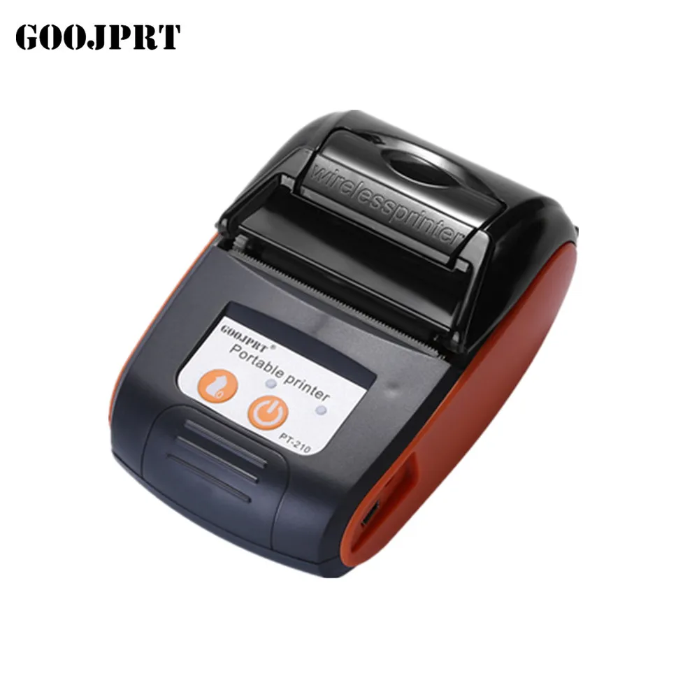 Thermal label printer 58mm mini thermal printer portable bt thermal sticker label portable printer Goojprt PT210