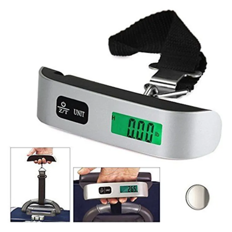 Automatical Mini Portable Handheld LCD Display Luggage Scale Custom Logo Wholesale Hanging Scale for Travel