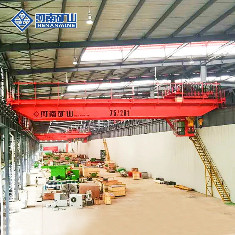 Heavy duty customized double girder electric bridge crane 100 ton 200 ton