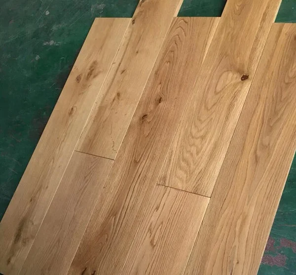 6 x 3/4 inch T&G joint natural oiled oak hardwood flooring wide plank hardwood flooring
