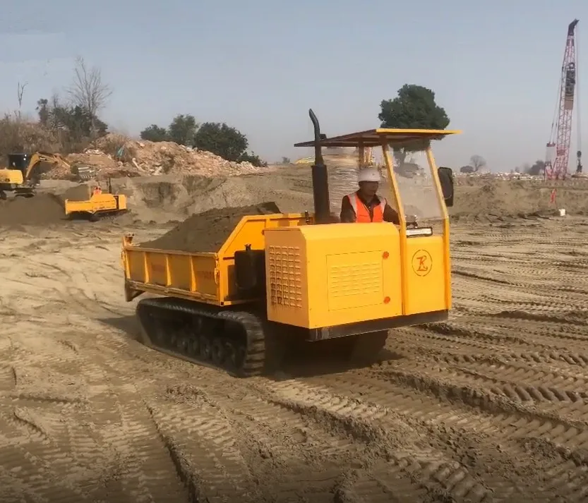 2-20 тонн гусеничный транспортер самосвал шасси гидравлический 1.5ton мини-самосвал