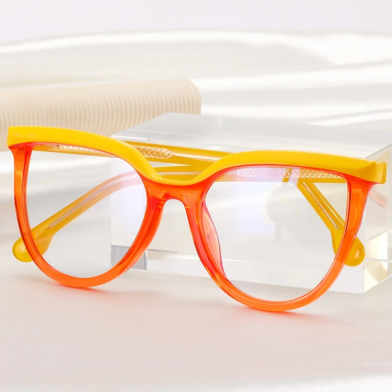 Hot Sell New Retro Fashion TR90 Round Clear Frames Bluelight Blocker Anti Blue Light Blocking Glasses Eyeglasses