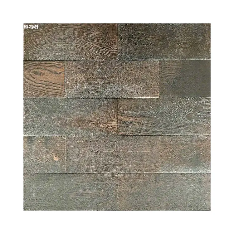 Commerical Grade Coating  2 Layer Oak Flooring 1.2 mm European Oak Natural  Poplar Backing Engineered Wood Flooring