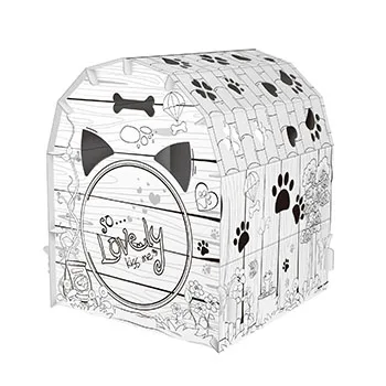 DIY toys indoor playhouse rocket cardboard play house rocket paper house