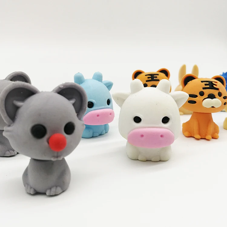 Cute Animal Rainbow School Eraser Best Gift For Kids
