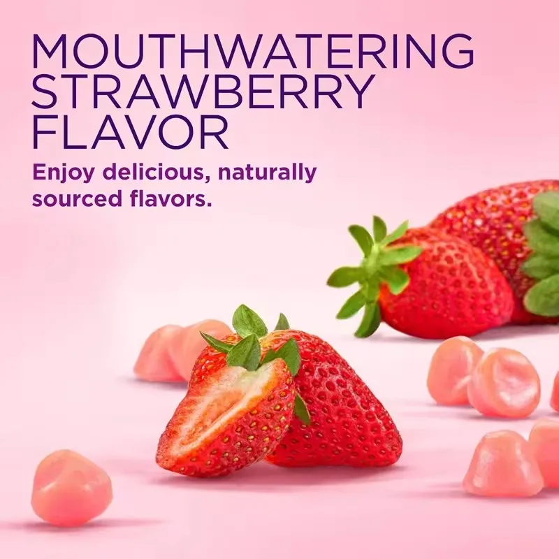 OEM/OEM skin whitening soft candy anti-aging antioxidant skin glow spots fading biotin vitamin collagen gummies