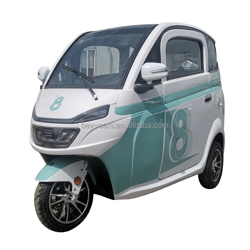 China electric 3 wheel tricycle 2 seat electric trike tricycle cabin scooter import