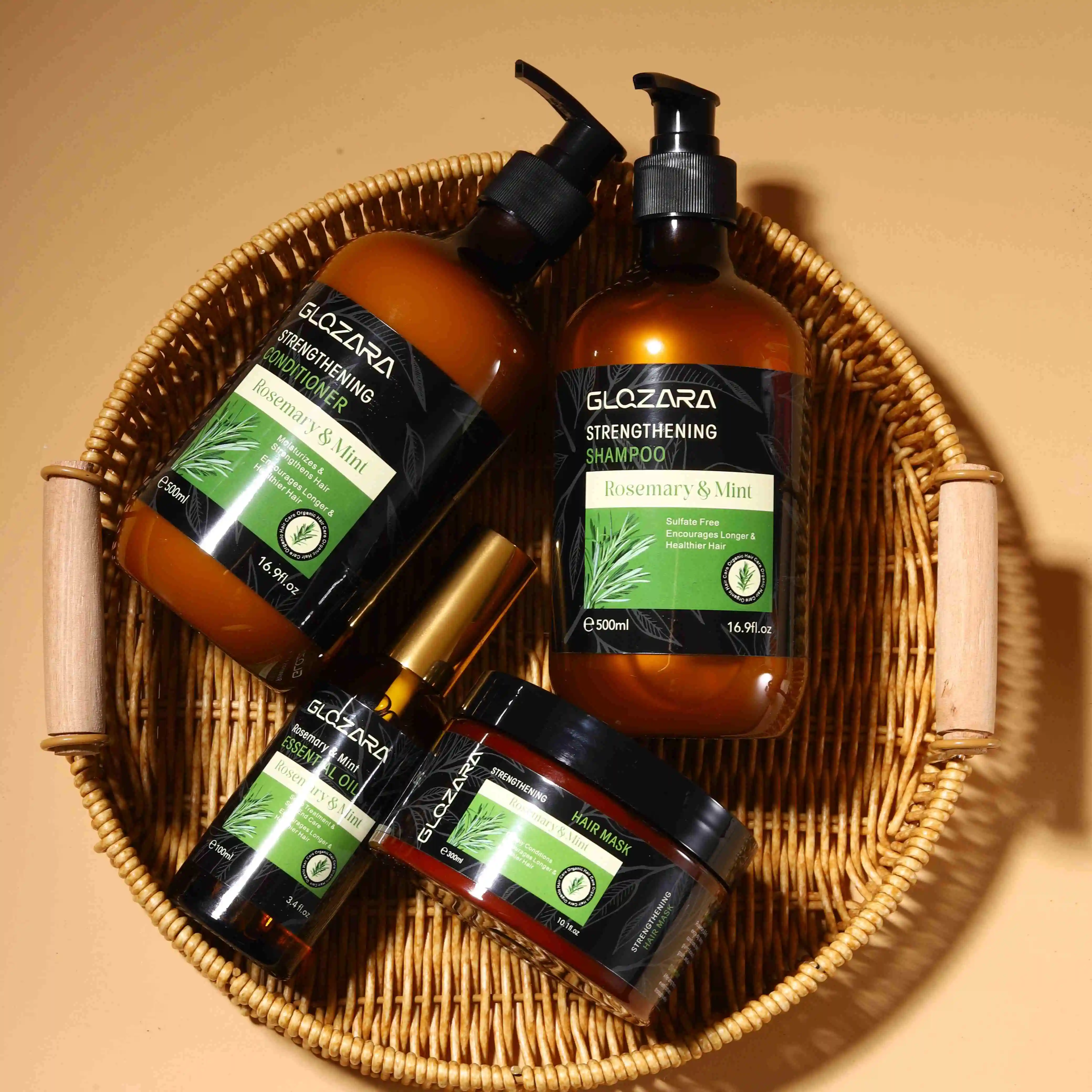 2024 Private Label Hair Product Rosemary Essential Oil for Hair Growth shampoos for hard water sulfate free