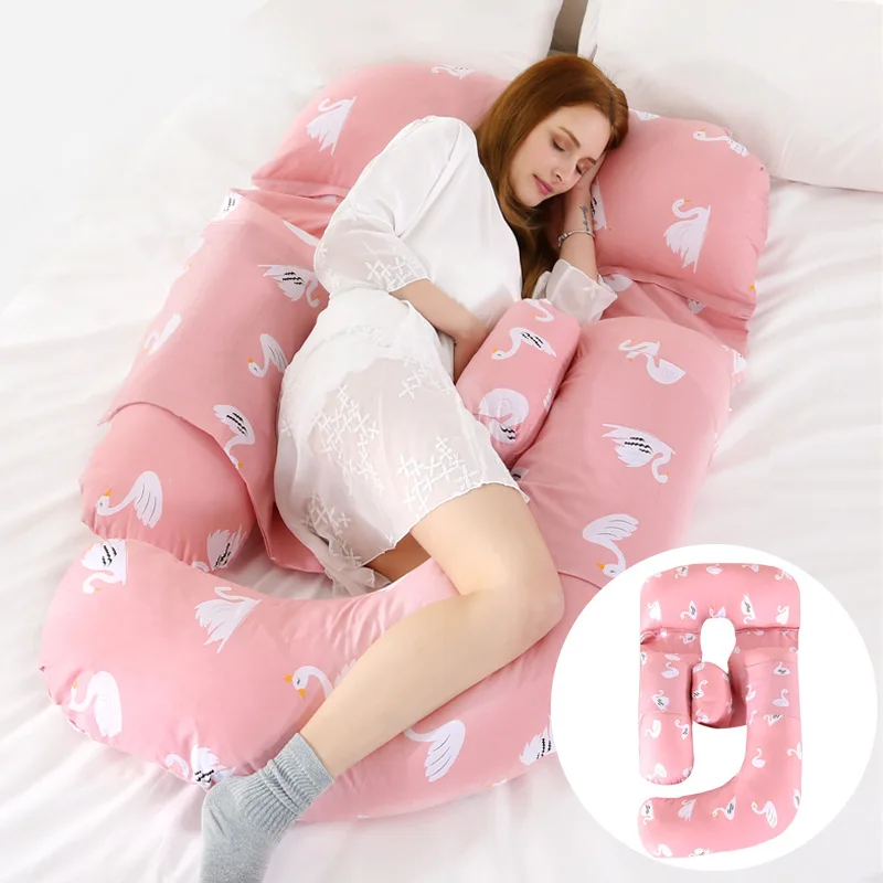 New Design Multifunctional l Pregnant Nursing C U Shaped Cotton Maternity Pillow Pregnancy for sleeping Wholesale Pillow wedge B