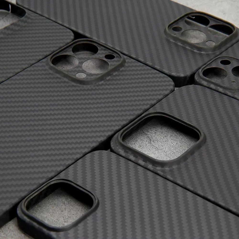 Mag safe 600D Slim Ultra Thin Super Light Real Aramid Carbon Fiber Mobile Phone Case for iPhone For Huawei Kevlars fiber Case