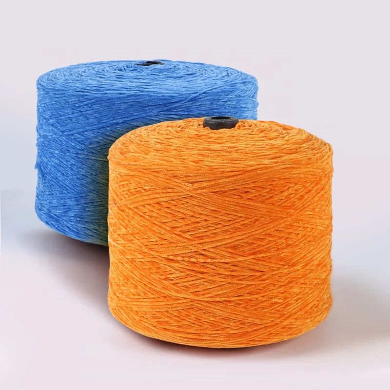 Wholesale 6S polyester fancy yarn giant super chunky chenille yarn for Hand Knitting Yarn