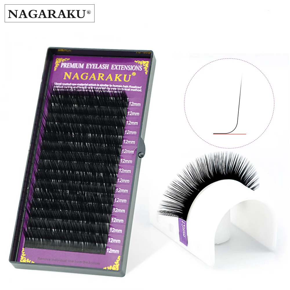 NAGARAKU N curl mink eyelash individual makeup false lashes magnetic eyelashes maquillaje eyelash extension cilios