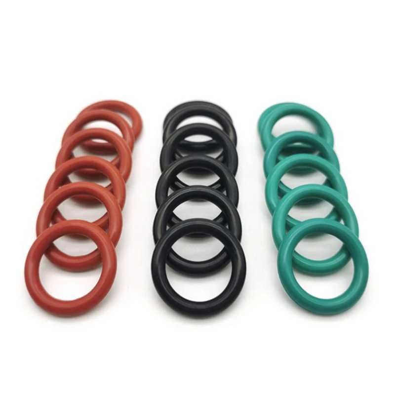 High Temperature Corrosion Resistance 50-95 Durometer FKM O-Ring Silicone Rubber Sealing O Rings Hydraulic Oil Machine