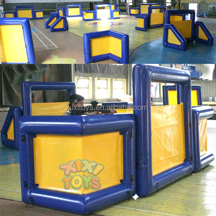 BIG X shape inflatable barrier for archery game,cheap inflatable paintball bunkers for sale