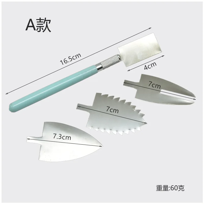 NEW DIY baking tools cake carving knife chocolate clay shaping tools pottery clay fondant carving set