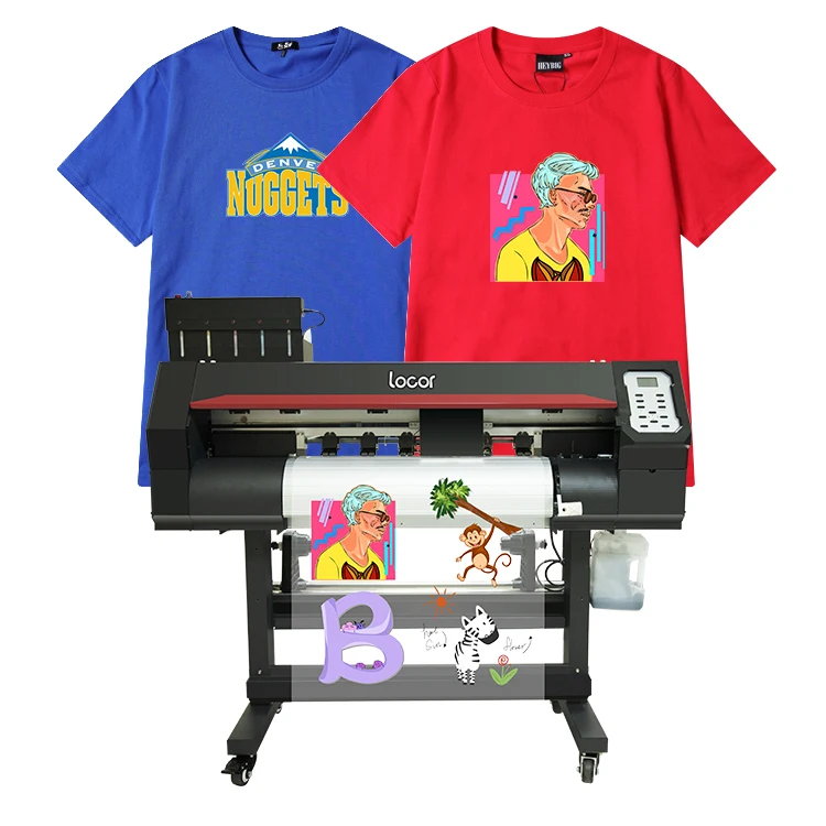 Locor EPS 4720/i3200 heads 600mm/700mm Tshirt PET film DTF printer plotter printing machine