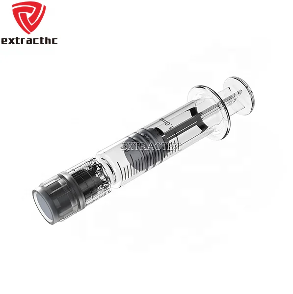 
 Шприц luer lock с предварительно заполненным логотипом на заказ, 1 мл, стандартный масляный стеклянный шприц cbd  