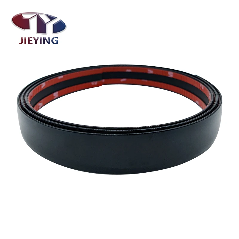 JIEYING High Quality Chrome Black Adhesive PVC Plastic Edge Banding for Furniture and Sofa Decoration Stirp