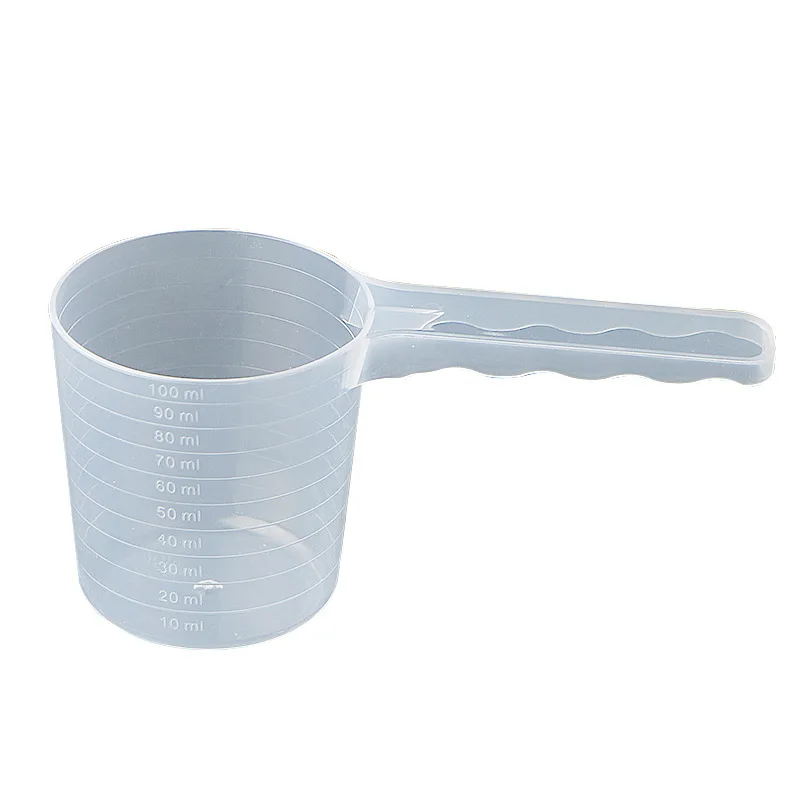 Clear measuring spoon with scale for liquid or powder  food grade PP spoon new product ideas 2024