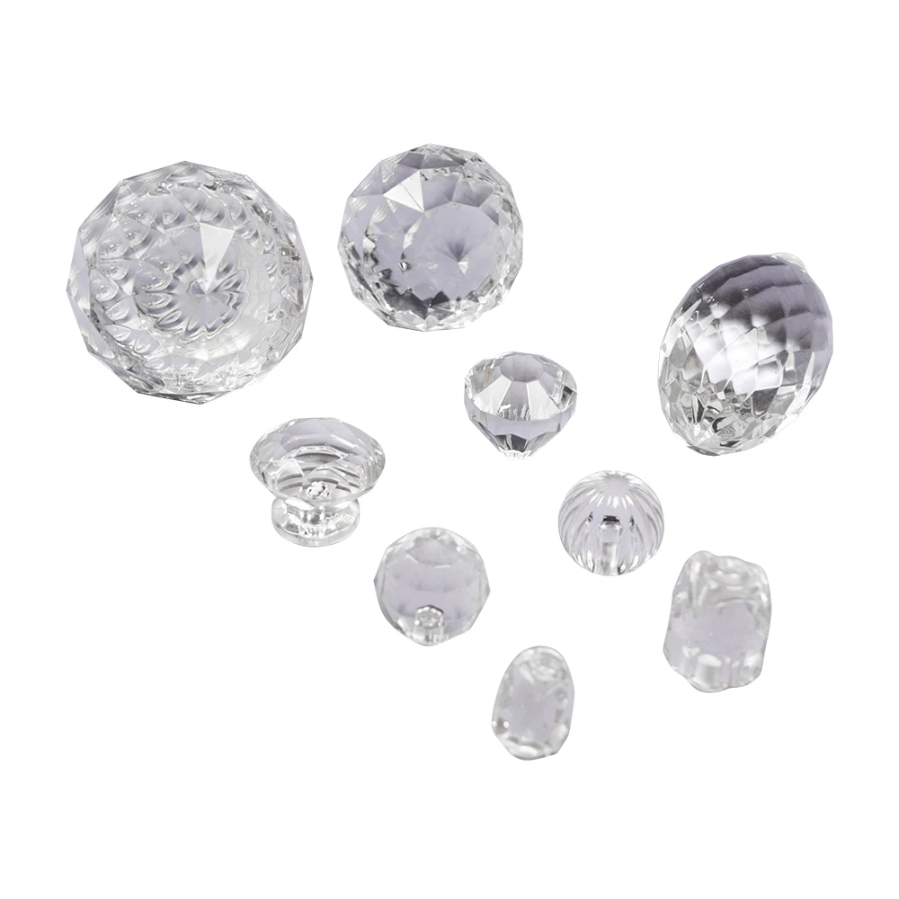 Acrylic Beads Crystal Clear For Curtain Decoration Pendant Diy Bracelet Necklace Acrylic Bead