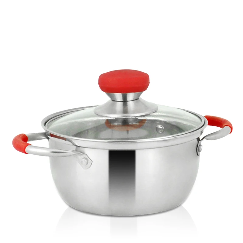 Высококачественный индукционный газовый отпариватель кастрюля для приготовления пищи двухслойный японский из нержавеющей стали 304 с крышками