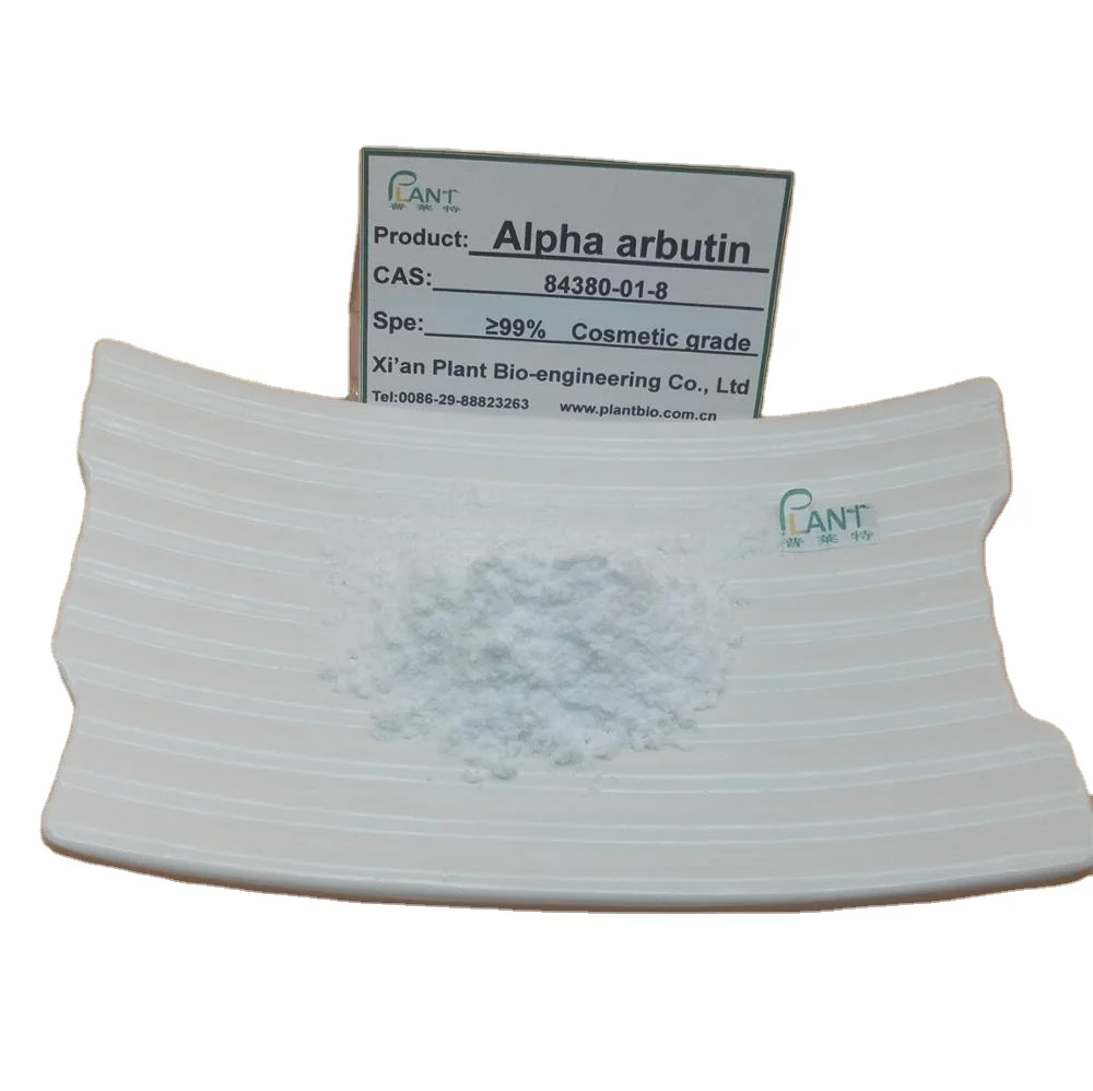 
skin whitening raw powder arbutin alpha type Factory Supply alpha arbutin. arbutin powder 100% pure 