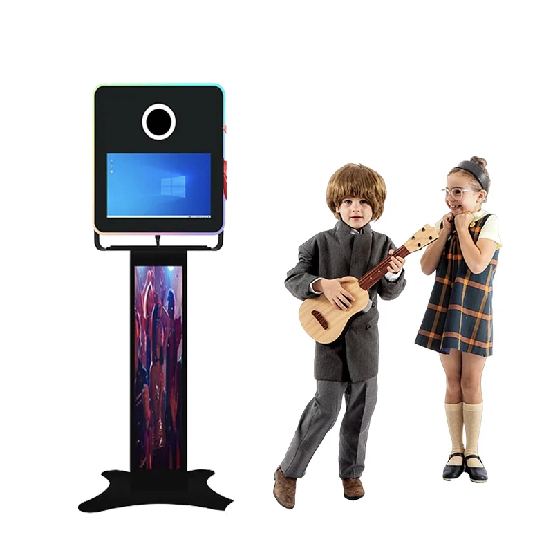DHL Fast Shipped In 48h 13.3 Selfie 360 And Mirror Photo Booth Led Frame covers usa warehouse mirror photo booth for sale