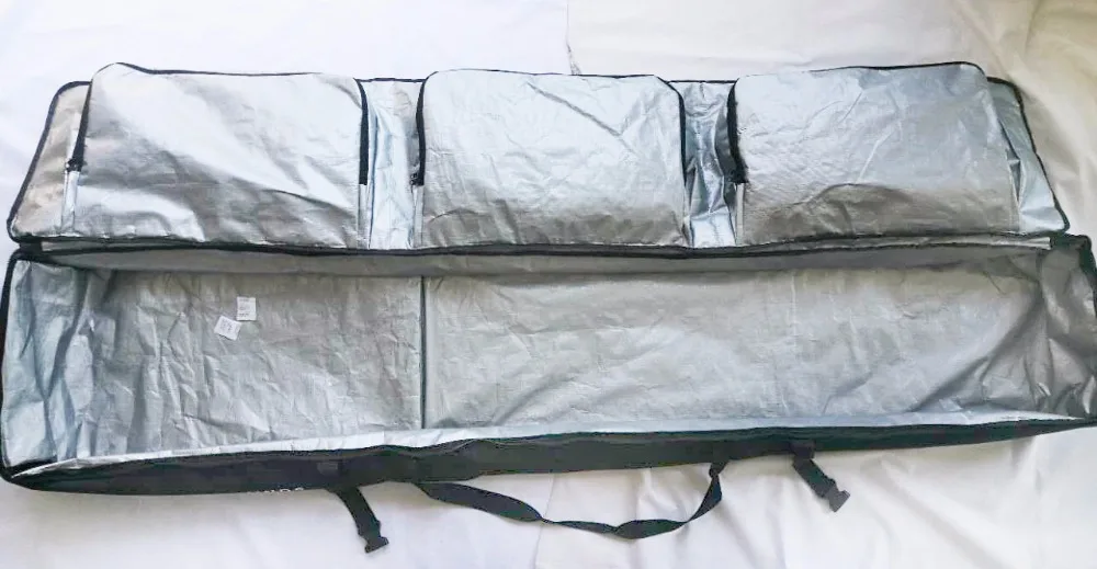 
Factory Direct Professional OEM Custom Wheeled Snowboard Bag, Polyester Padded Double Ski Bags With Wheels 