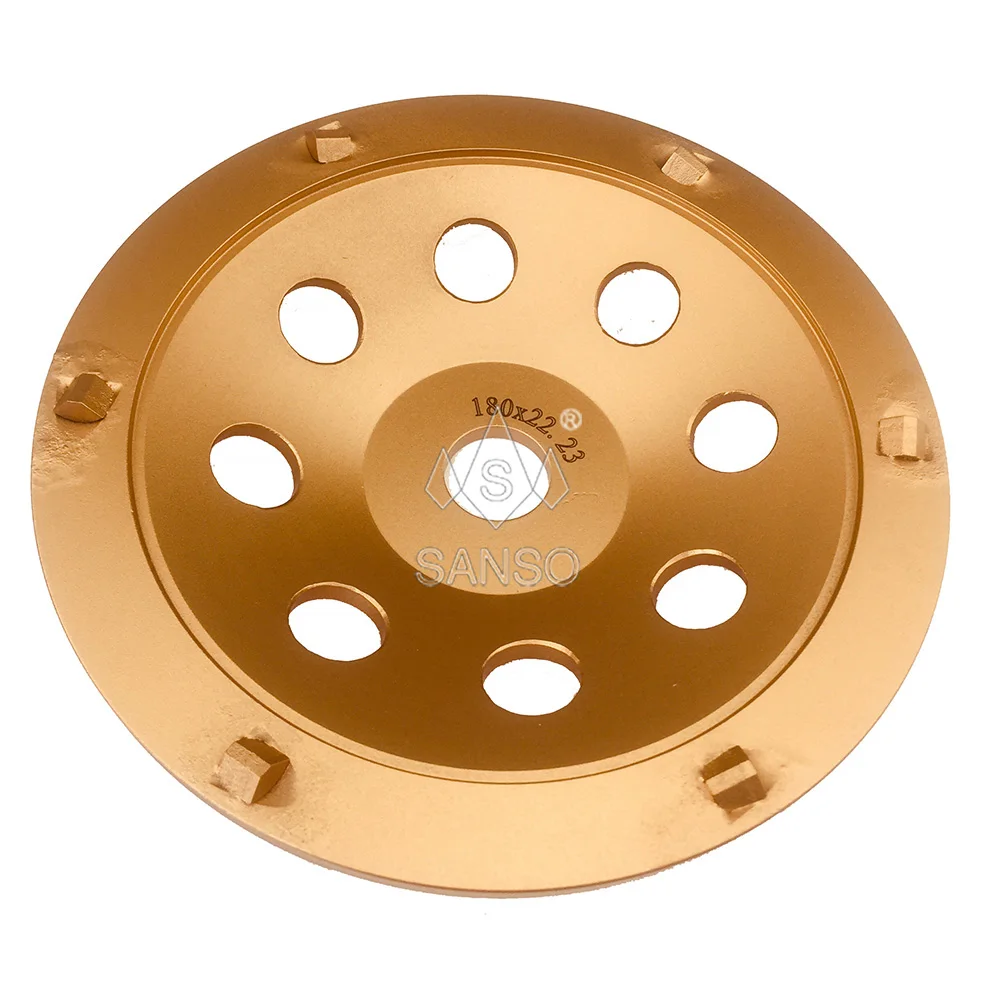 7 inch 180mm pcd diamond concrete grinding wheel cup disc for grinding concrete resin epoxy  floor