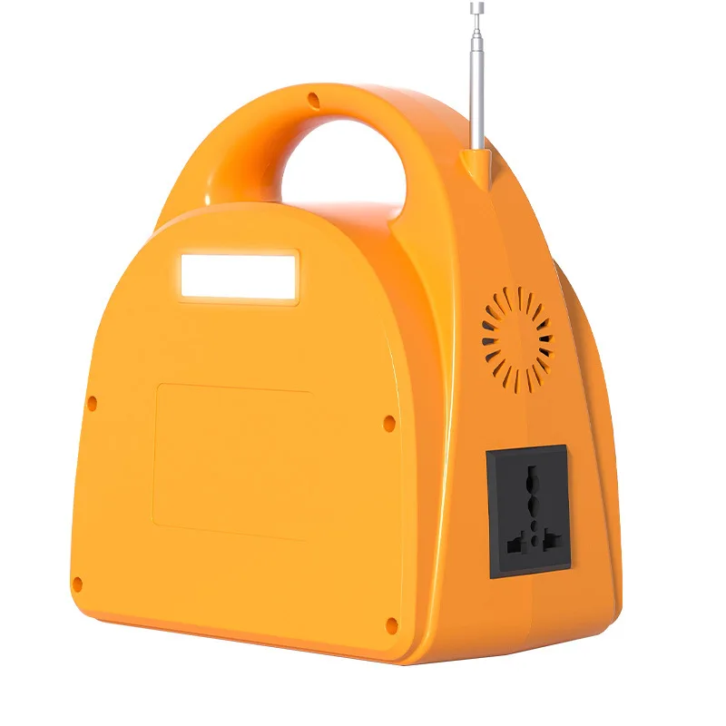 Portable Energy Station Generator with Solar Panel Bulb Mp3 Radio Rechargeable Power Station for Outdoor Travel and Camping