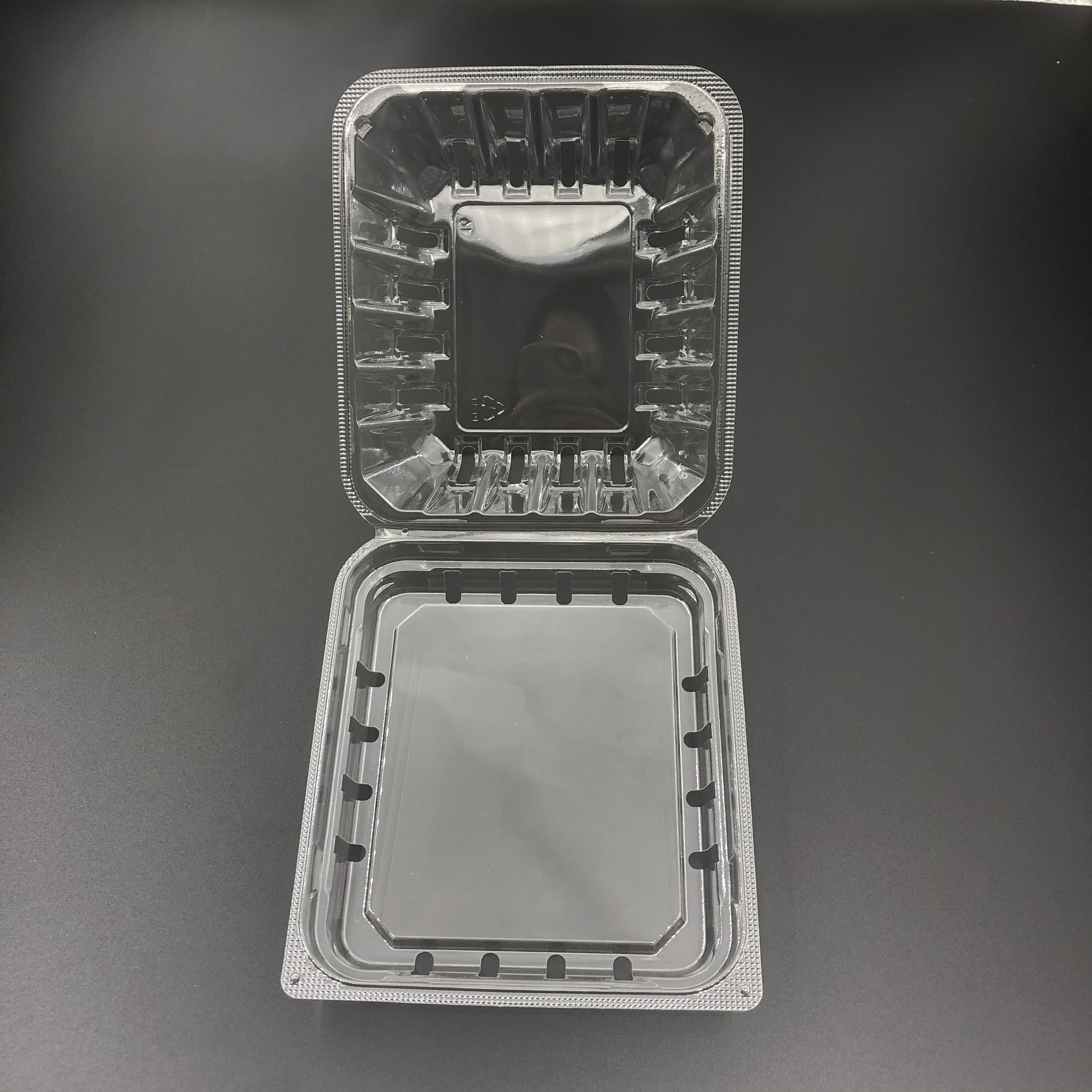 1 PINT cherry tomato packaging tray plastic recyclable Hot Sale Container 1 Pint clamshell clamshell container